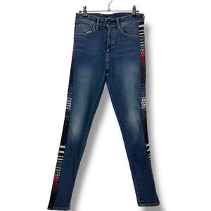 Levi's Jeans‎ Women's 27 X 30 721 High Rise Skinny Japanese Denim Handloom Blue